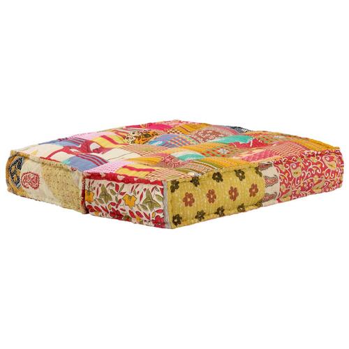 Puf 100x100x20 cm stof patchwork