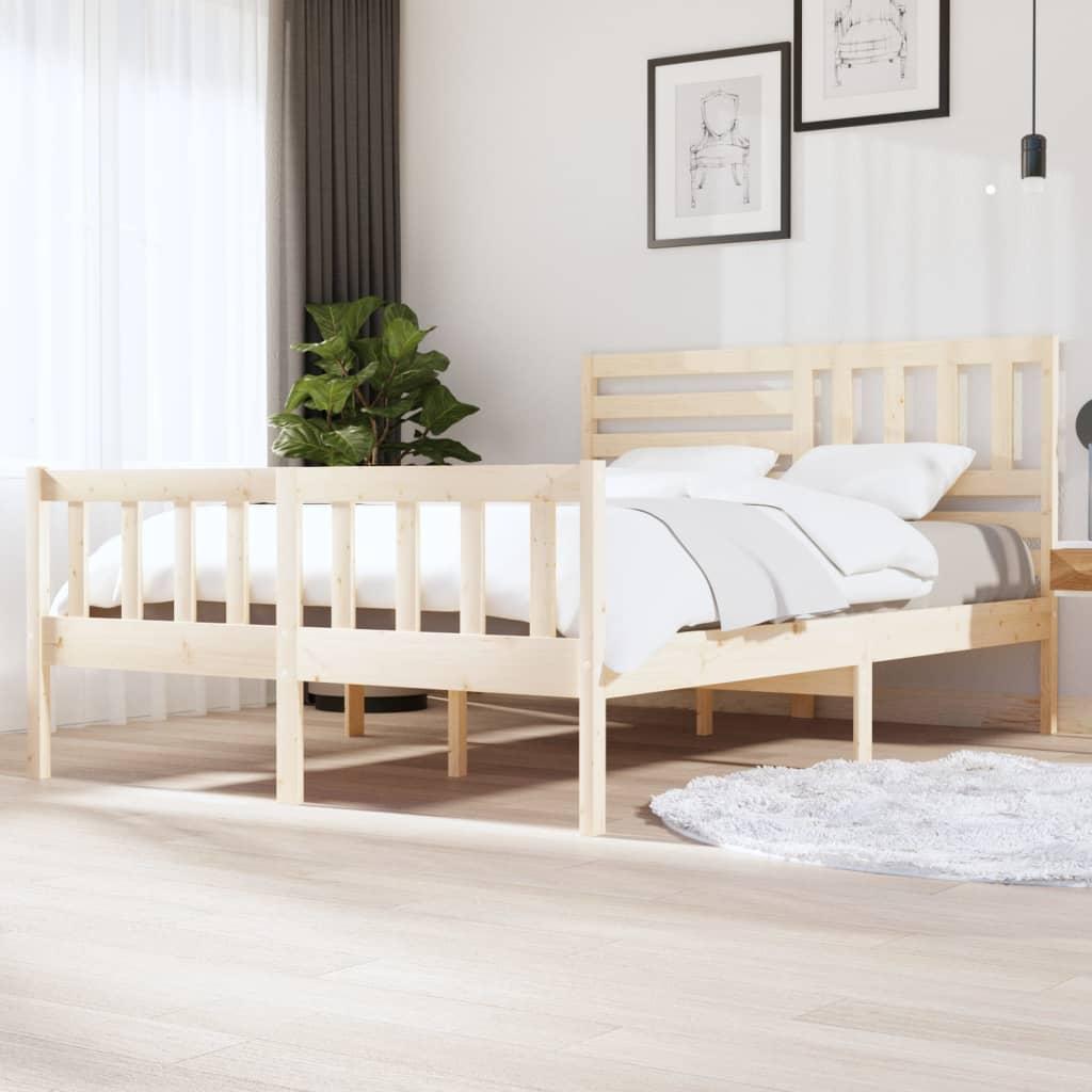 Sengeramme 140x200 cm massivt træ