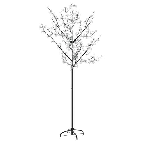 Juletræ 180 cm 200 LED'er kirsebærblomst farverigt lys