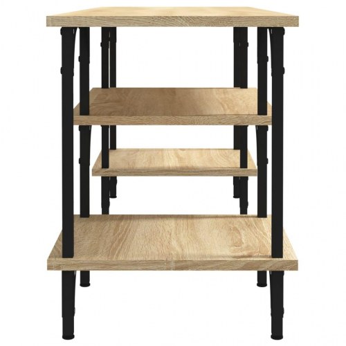 Tv-bord i konstrueret træ - sonoma-eg, 102×35×45,5 cm