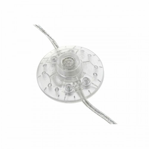 Gulvlampe - metal, hvid med fjer (40 x 40 x 150 cm)