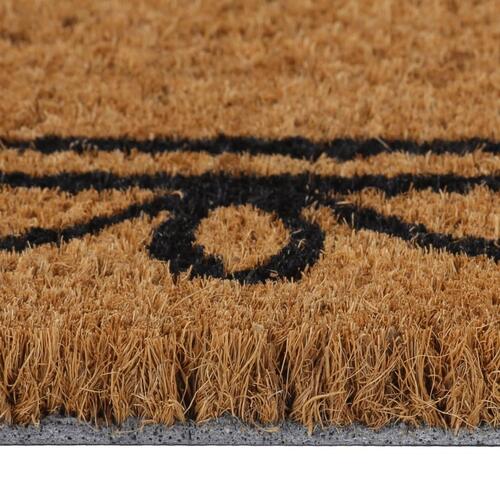 Dørmåtte 45x75 cm tuftet coir naturfarvet