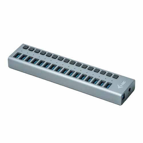 USB Hub i-Tec U3CHARGEHUB16 Grå 90 W