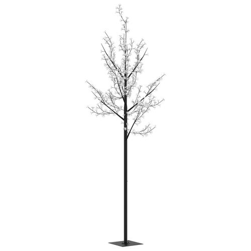 Juletræ 220 cm 220 LED'er kirsebærblomst farverigt lys