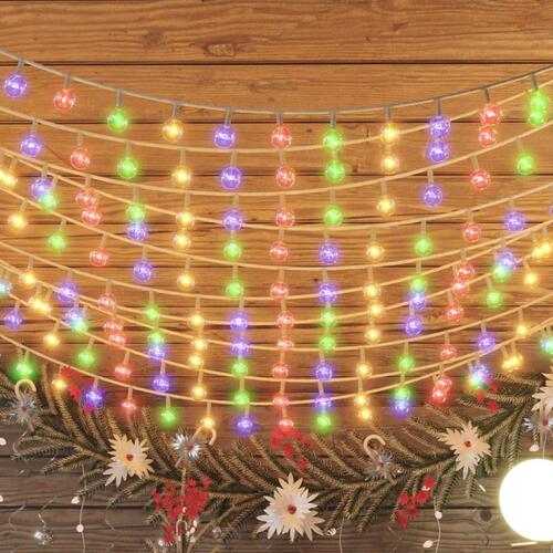 Fairylights-lyskæder 20 m 200 LED'er 8 funktioner flerfarvet