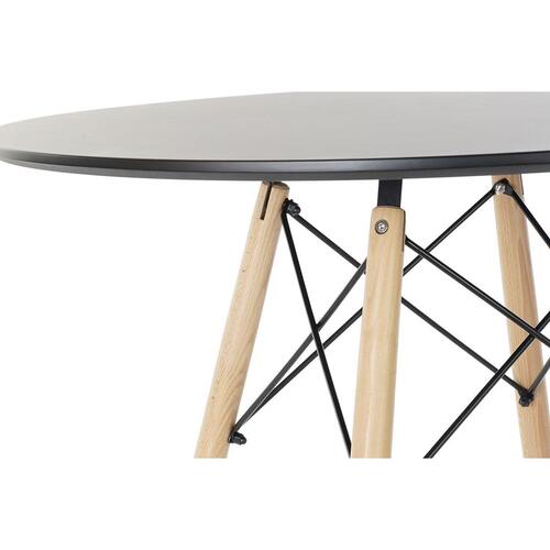 Spisebord Sort Birk Træ MDF 90 x 90 x 74 cm