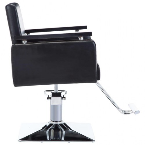 Frisørstol kunstlæder sort