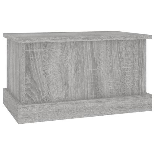 Opbevaringskasse 50x30x28 cm konstrueret træ grå sonoma-eg