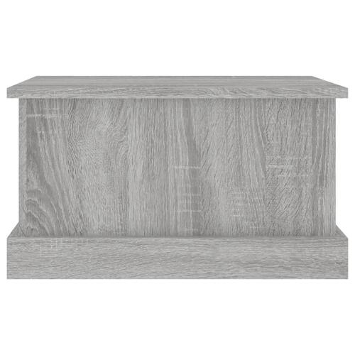 Opbevaringskasse 50x30x28 cm konstrueret træ grå sonoma-eg