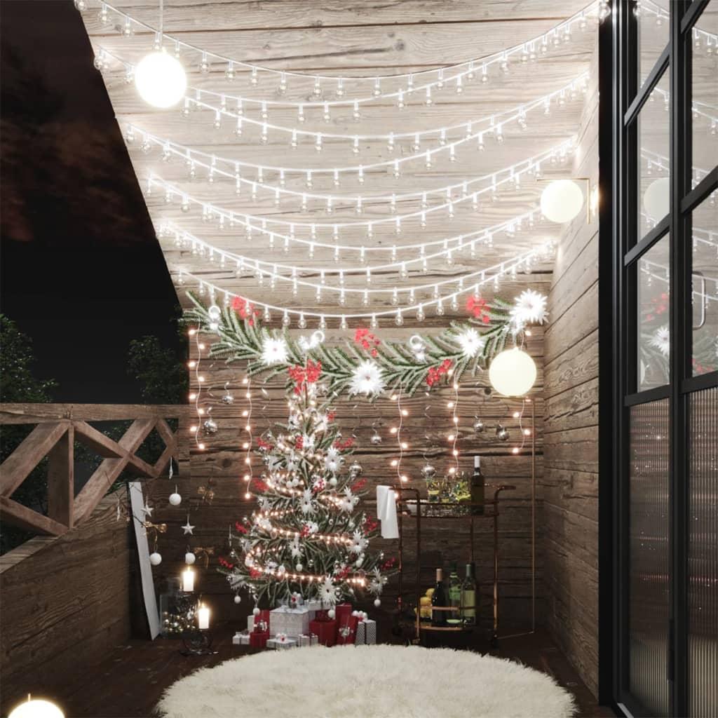 Fairy lights-lyskæder 40 m 400 LED'er 8 funktioner kold hvid