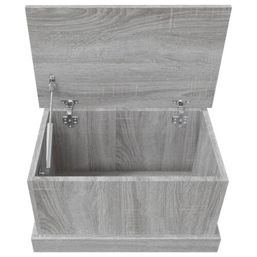 Opbevaringskasse 50x30x28 cm konstrueret træ grå sonoma-eg