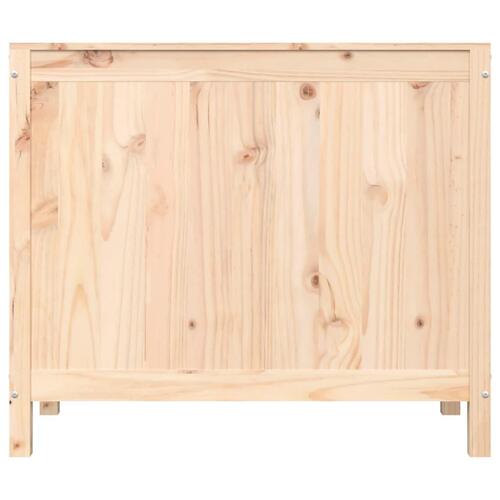 Vasketøjskurv 88,5x44x76 cm massivt fyrretræ