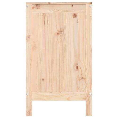 Vasketøjskurv 88,5x44x76 cm massivt fyrretræ
