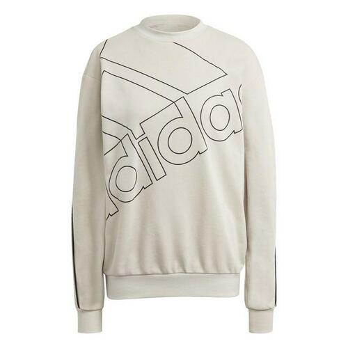Sweaters uden Hætte til Kvinder Adidas Giant Logo Beige XS