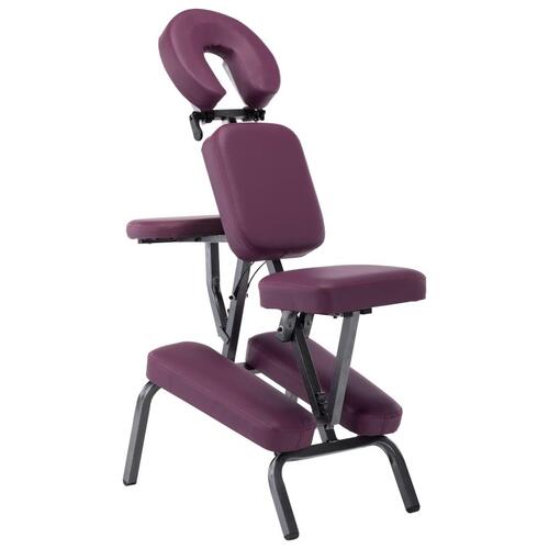 Massagestol kunstlæder bordeauxfarvet 122 x 81 x 48 cm