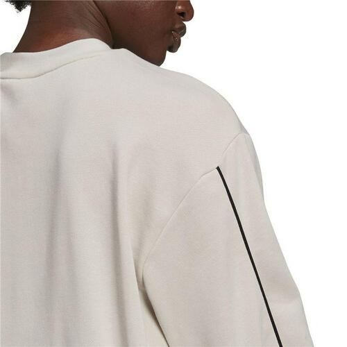Sweaters uden Hætte til Kvinder Adidas Giant Logo Beige XS