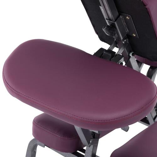 Massagestol kunstlæder bordeauxfarvet 122 x 81 x 48 cm