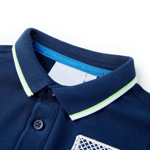 Polo til børn str. 92 marineblå