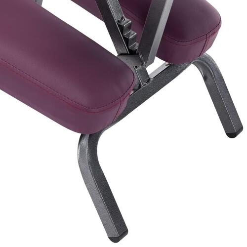 Massagestol kunstlæder bordeauxfarvet 122 x 81 x 48 cm