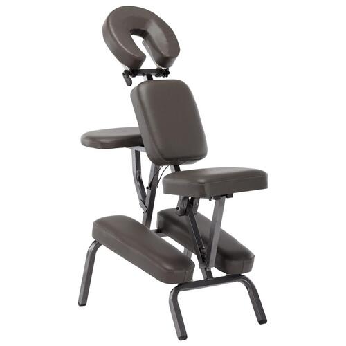 Massagestol 122 x 81 x 48 cm kunstlæder antracitgrå
