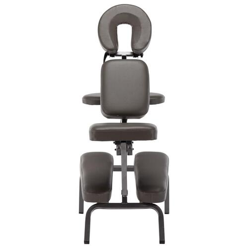 Massagestol 122 x 81 x 48 cm kunstlæder antracitgrå