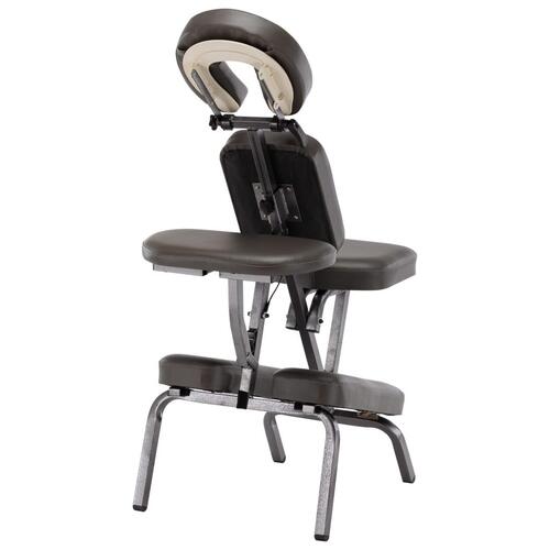 Massagestol 122 x 81 x 48 cm kunstlæder antracitgrå