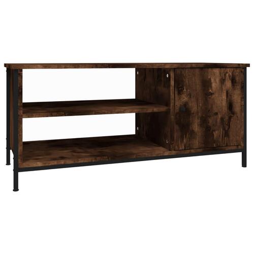 Tv-bord 100x40x45 cm konstrueret træ røget egetræsfarve