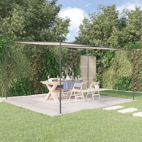 Pavillon 4x4 m 180 g/m² stof og stål hvid