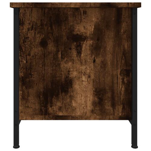 Tv-bord 100x40x45 cm konstrueret træ røget egetræsfarve