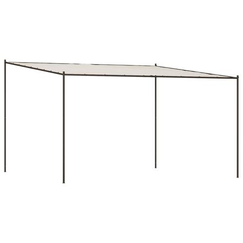 Pavillon 4x4 m 180 g/m² stof og stål hvid