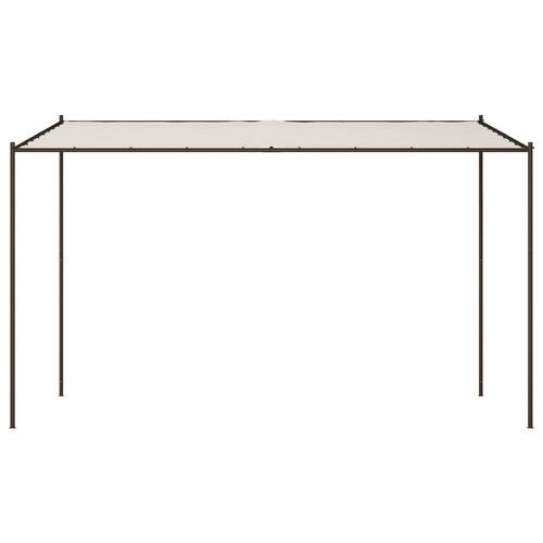 Pavillon 4x4 m 180 g/m² stof og stål hvid