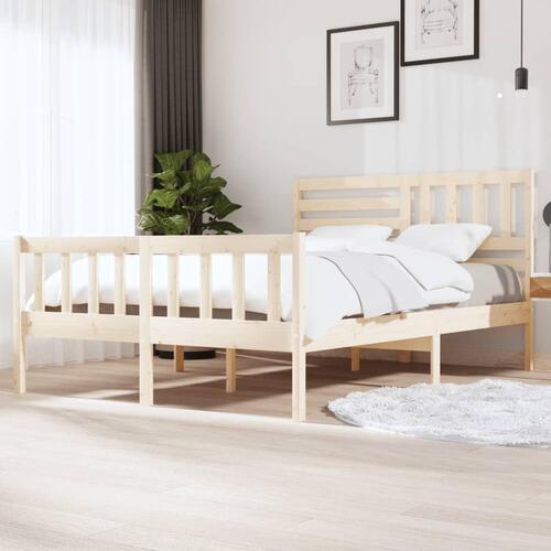 Sengeramme 150x200 cm King Size massivt træ