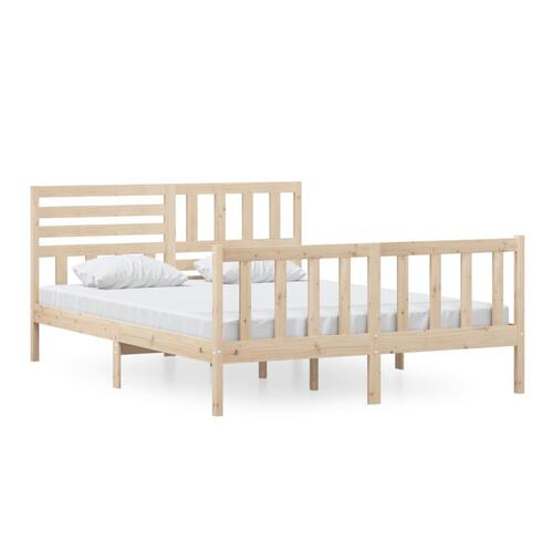 Sengeramme 150x200 cm King Size massivt træ
