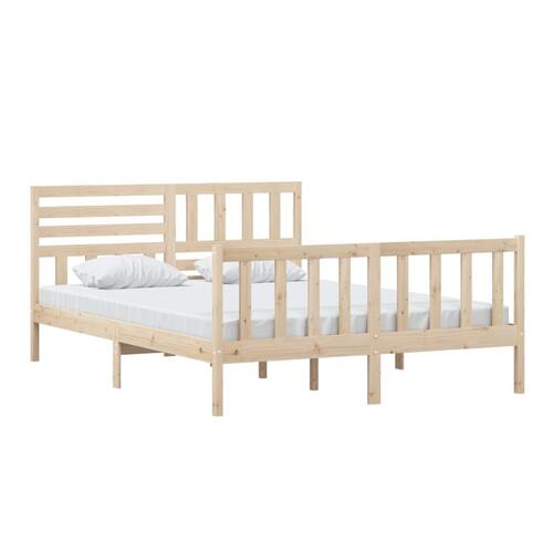 Sengeramme 150x200 cm King Size massivt træ