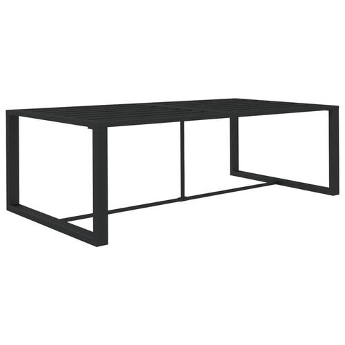 Havebord 120x60x66 cm aluminium antracitgrå