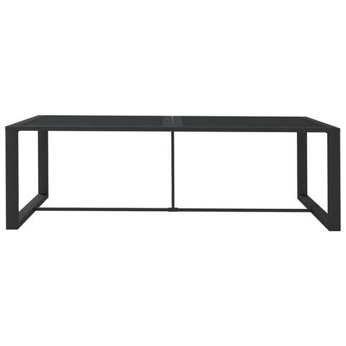 Havebord 120x60x66 cm aluminium antracitgrå