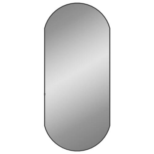Vægspejl 90x40 cm oval sort