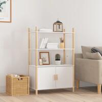 Højskab 80x40x121 cm konstrueret træ hvid