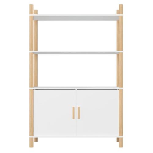 Højskab 80x40x121 cm konstrueret træ hvid
