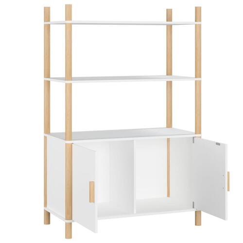 Højskab 80x40x121 cm konstrueret træ hvid