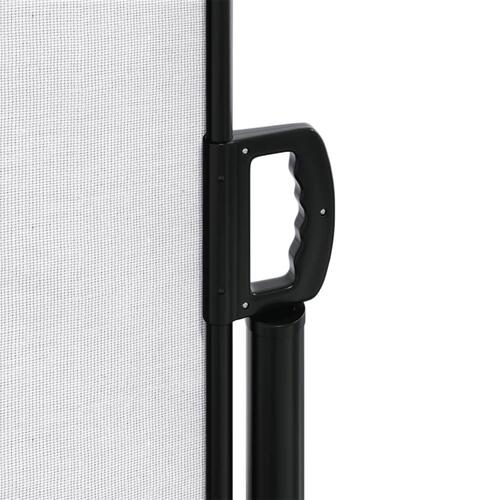 Sammenrullelig sidemarkise 140x500 cm hvid