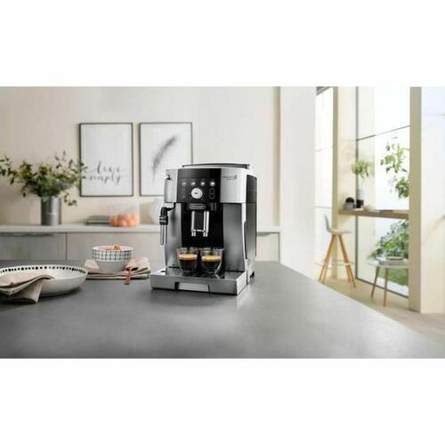 Superautomatisk kaffemaskine DeLonghi Sort Sølvfarvet 15 bar 1,8 L