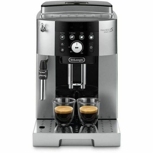 Superautomatisk kaffemaskine DeLonghi Sort Sølvfarvet 15 bar 1,8 L