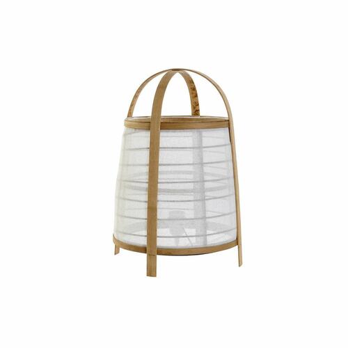 Bordlampe Hvid Natur Bambus 40 W 220 V 32 x 32 x 45,5 cm