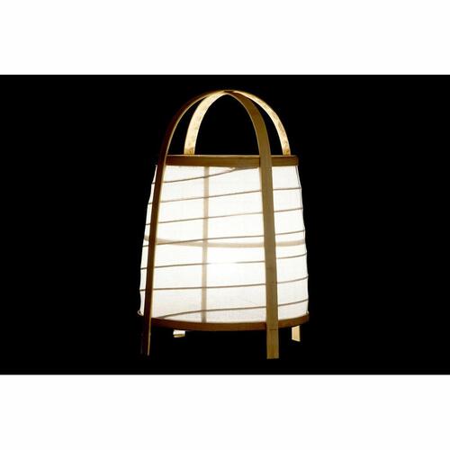 Bordlampe Hvid Natur Bambus 40 W 220 V 32 x 32 x 45,5 cm