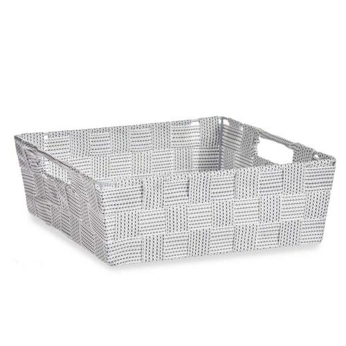 Multibrug kurv Hvid Klæde 3 L 23 x 8 x 27 cm (48 enheder)