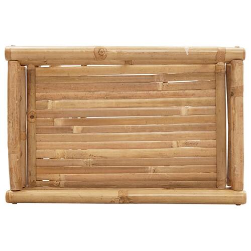 Foldbart bakkebord 60x40x68 cm bambus