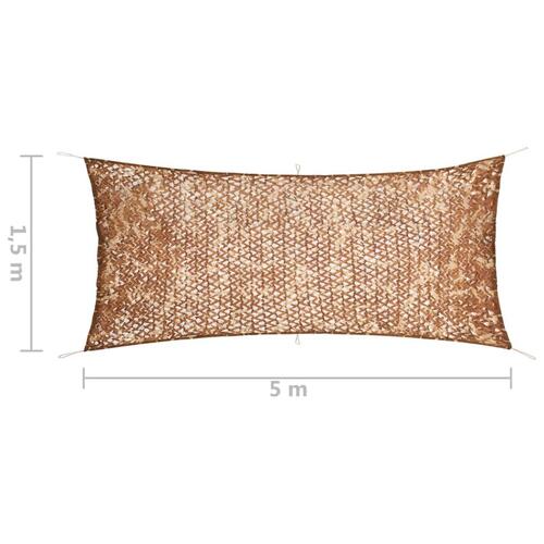 Camouflagenet med opbevaringstaske 1,5x5 m beige