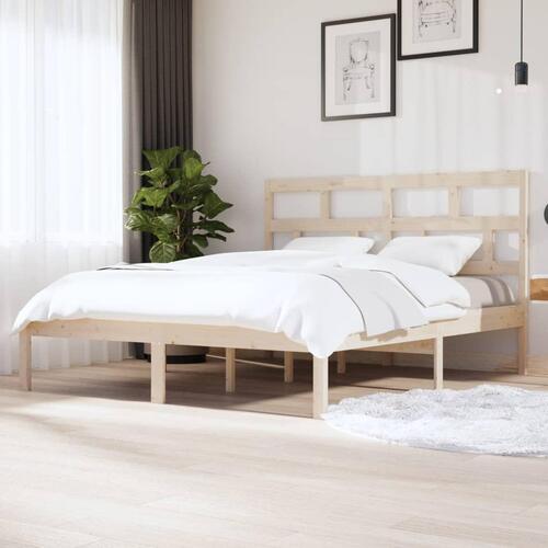 Sengeramme 160x200 cm massivt fyrretræ