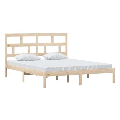 Sengeramme 160x200 cm massivt fyrretræ